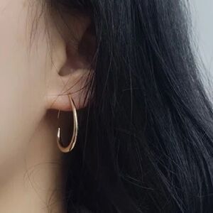 Minimalist Sterling Silver Stamped S925 Earrings